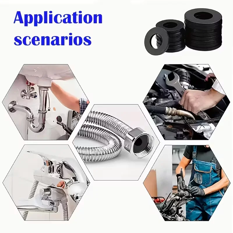 30Pcs rubber O-ring set-suitable for bellows, shower hose,