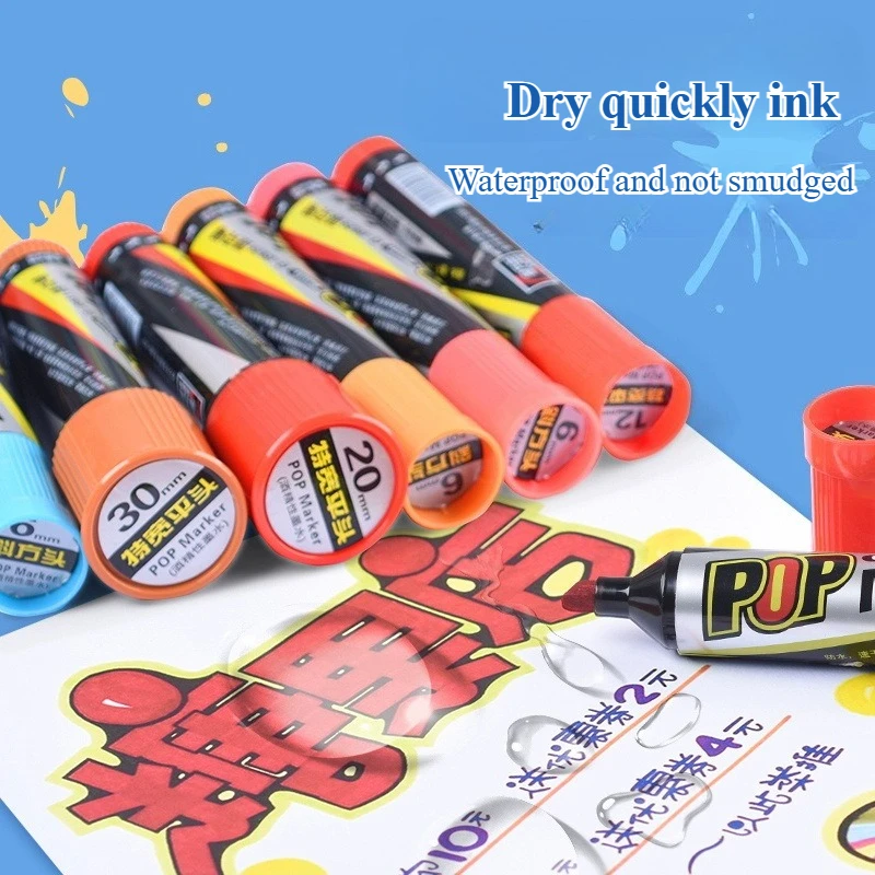 Vibrant Waterproof Ink Marker Pen Set for Creative Design and Art Projects