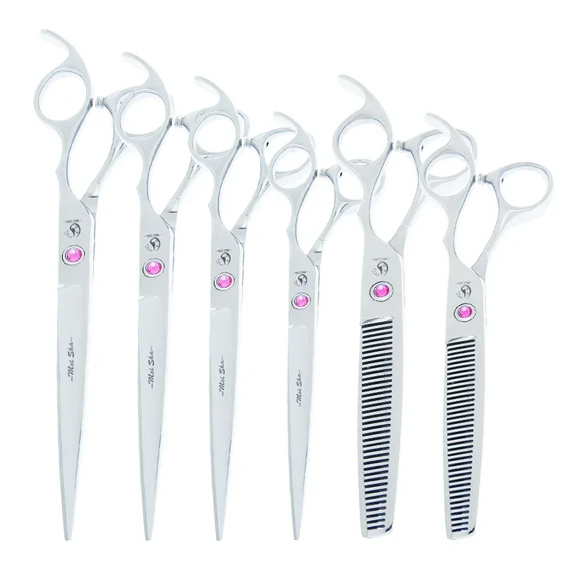 Dog Grooming Scissors 6.5/7/7.5/8 inch Japanese Steel Professional Thinning Shears Animals Haircut Cutting