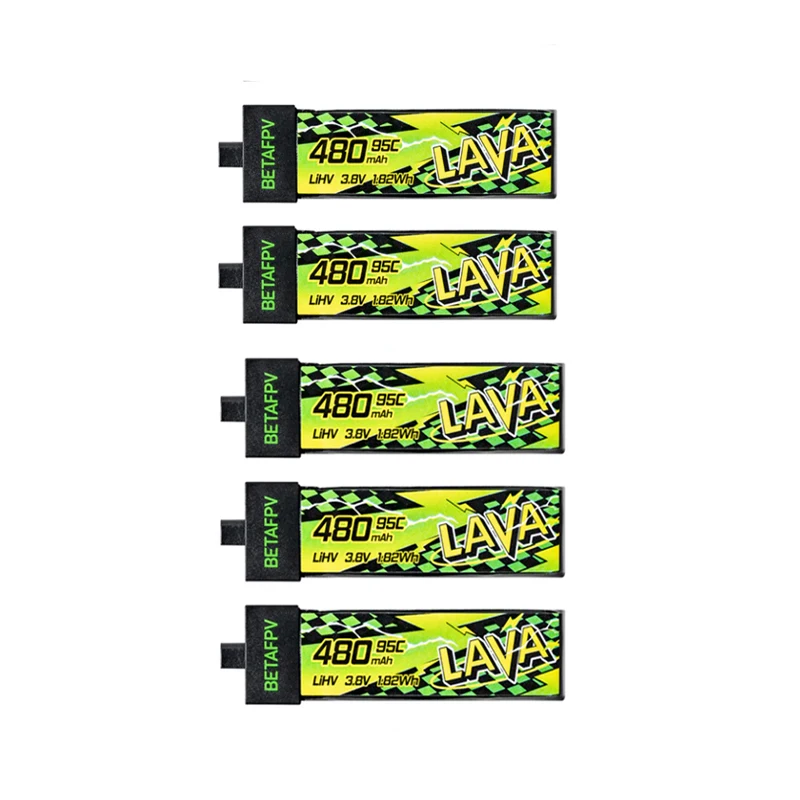 Аккумулятор BETAFPV LAVA II 1S 480 мАч 580 мАч 680 мАч для Meteor75 Pro/Air75, 280 мАч 320 мАч для Air65/Meteor65 Pro с HexaCharger thumbnail 4