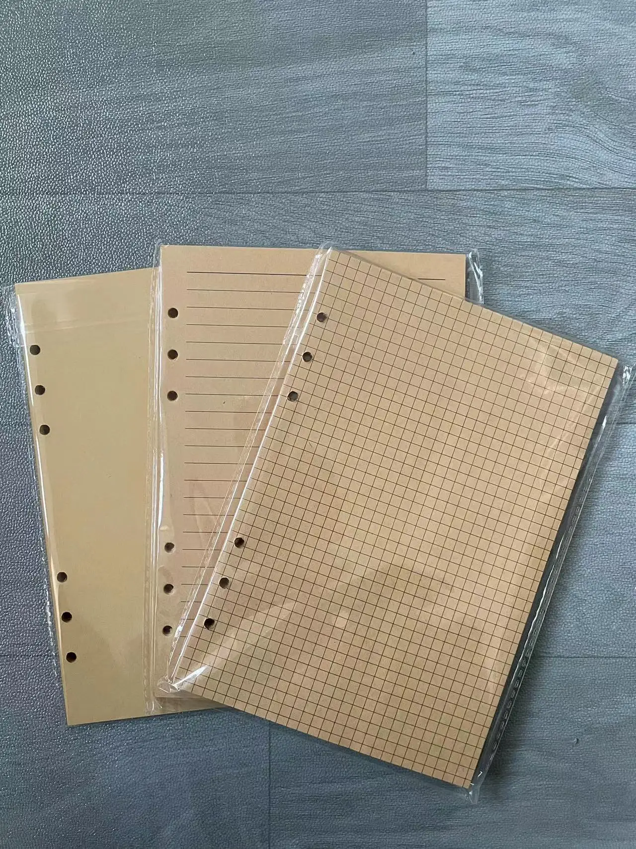 Craft Loose Leaf Notebook Refill - Spiral Binder Inner Pages with Line, Blank, and Grid Options
