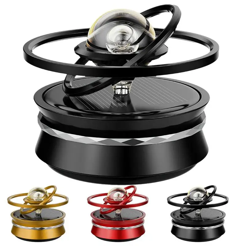 

Solar Car Air Freshener Diffusers for Oils with Solar Rotation Car Odor Eliminator and Creative Styling Vent Perfume Diffuser