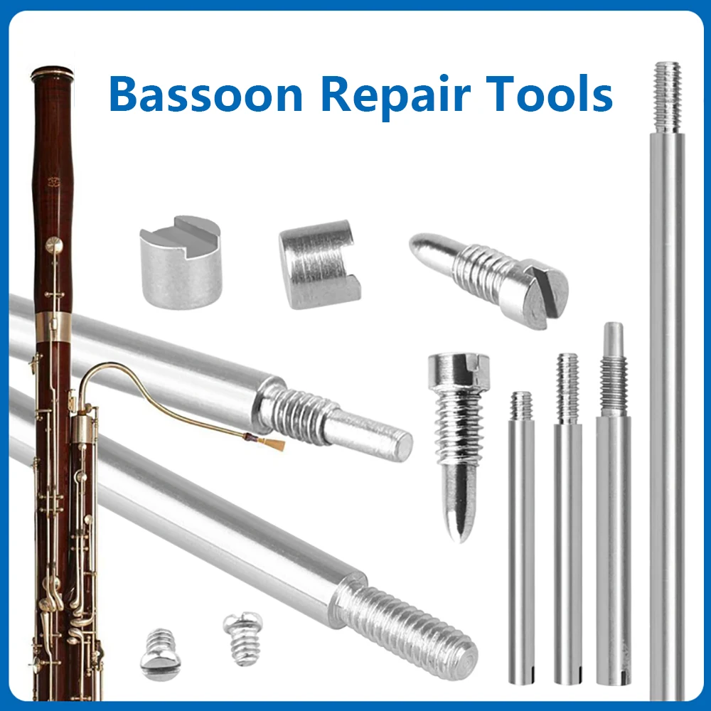 

70 Pcs Bassoon Repair Tool Kit Woodwind Musical Instrument Replacement Parts Screws Shaft Rod Bassoon Maintenance Accessories