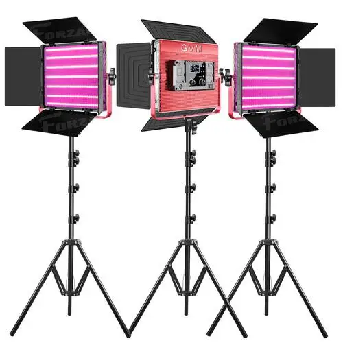 GVM 이색 3200K  5600K 사진 RGB LED 라이트 패널, 부드러운 조명, 카메라 사진 비디오 PK 800D RGB 촬영용, 50W