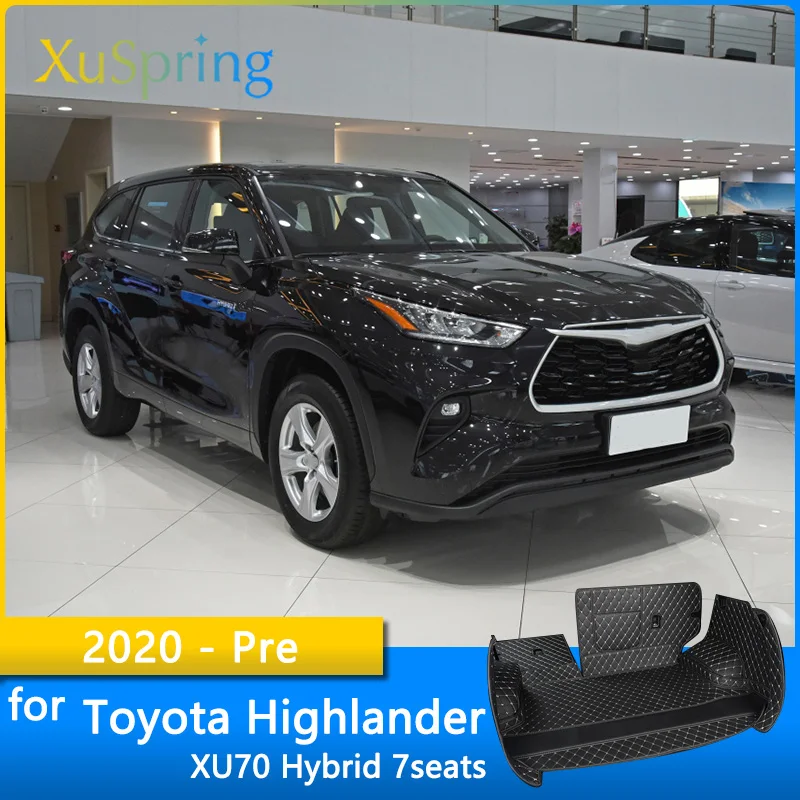Car Trunk Mat Cargo Liner For Toyota Highlander XU70 Hybrid 7 Seats