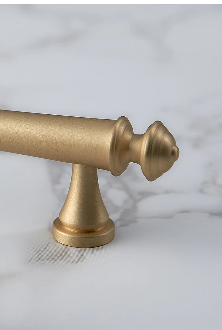 Solid Brass T Bar Cabinet Hardware, Modern