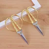 Pointed Stainless Steel Golden Small Scissors Handmade DIY Sewing Supplies Cross Stitch Scissors Yarn Sharp Needlework Scissors 3