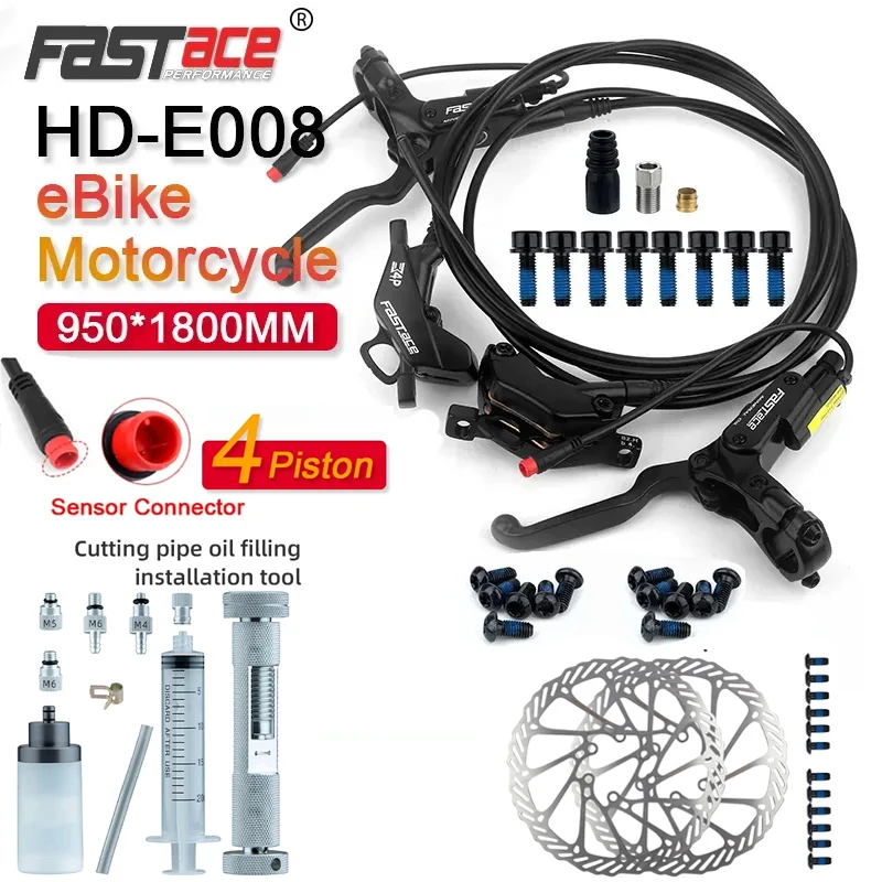 

FASTACE MTB XC Dirt EMTB /Fat Bike Hydraulic Disc Power Off Brakes for SURRON TALARIA STING FOUR-PISTON E-bike Bicycle BRAKES