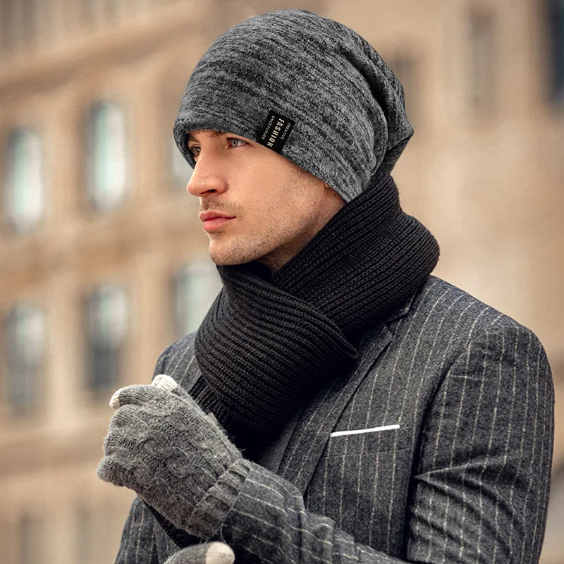 New Autumn Winter Children Warm Knit Hat Solid Color Joker Wool Hat Mens Baotou Hat Korean Version Of Men's Women's Pullover Hat 6