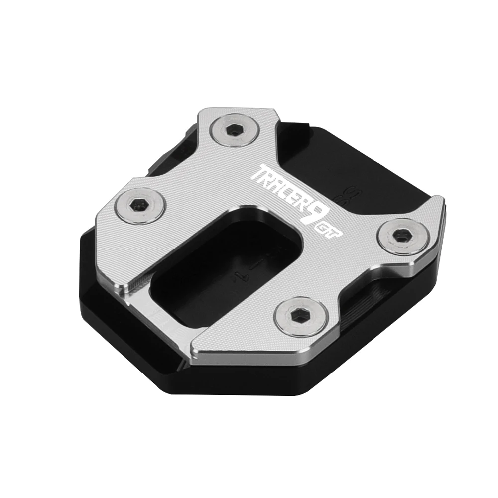 Motorcycle Kickstand Foot Extension Pad For Yamaha Tracer 900, MT-09, XSR900 (2014-2023) - CNC Aluminum (Black)