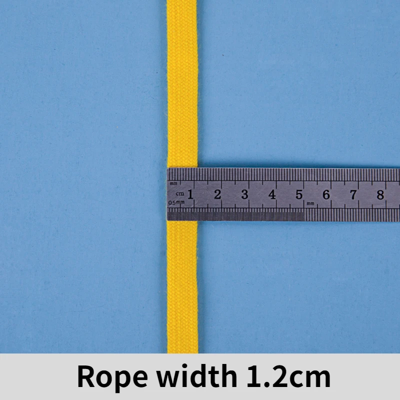 140cm 땋은 플랫 트위스트 코드 솔리드 컬러 운동복 로프 까마귀 Drawstring 로프 교체 DIY 봉제 공예