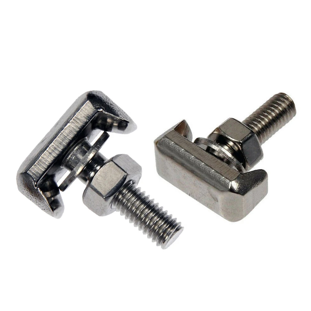 1 Set Battery Cable Terminal Connectors Car T Bolt Stainless Steel