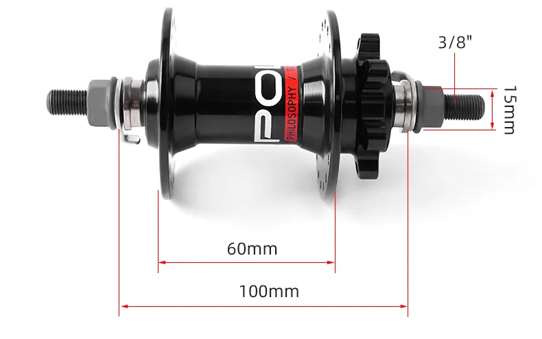 BMX Dirt Jump Hub 36H 135mm BMX Bicycle Hub with Disc Brake Sealed