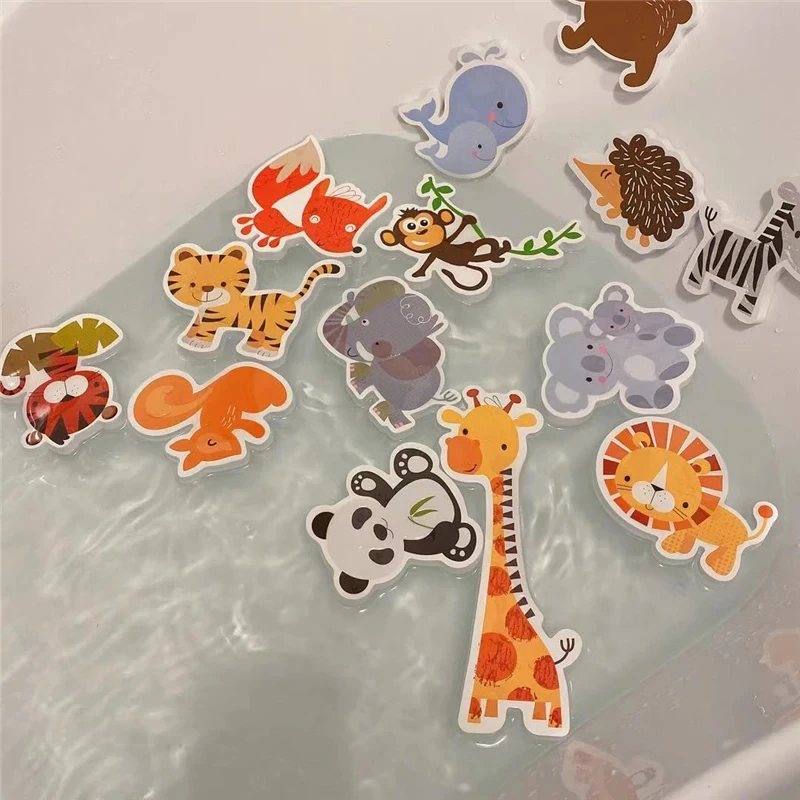 Baby Bath Toys For Children Early Educational Toy Foam Animals Cognitive Puzzle Floating Toy Bathroom Bathtub Toys for Babies 2