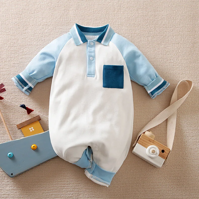 

Baby Autumn Clothes Rompers Newborn Girl Boy 0 To 24 Months Infant Jumpsuit Bodysuit Crawling Clothing Long Sleeves For Kids