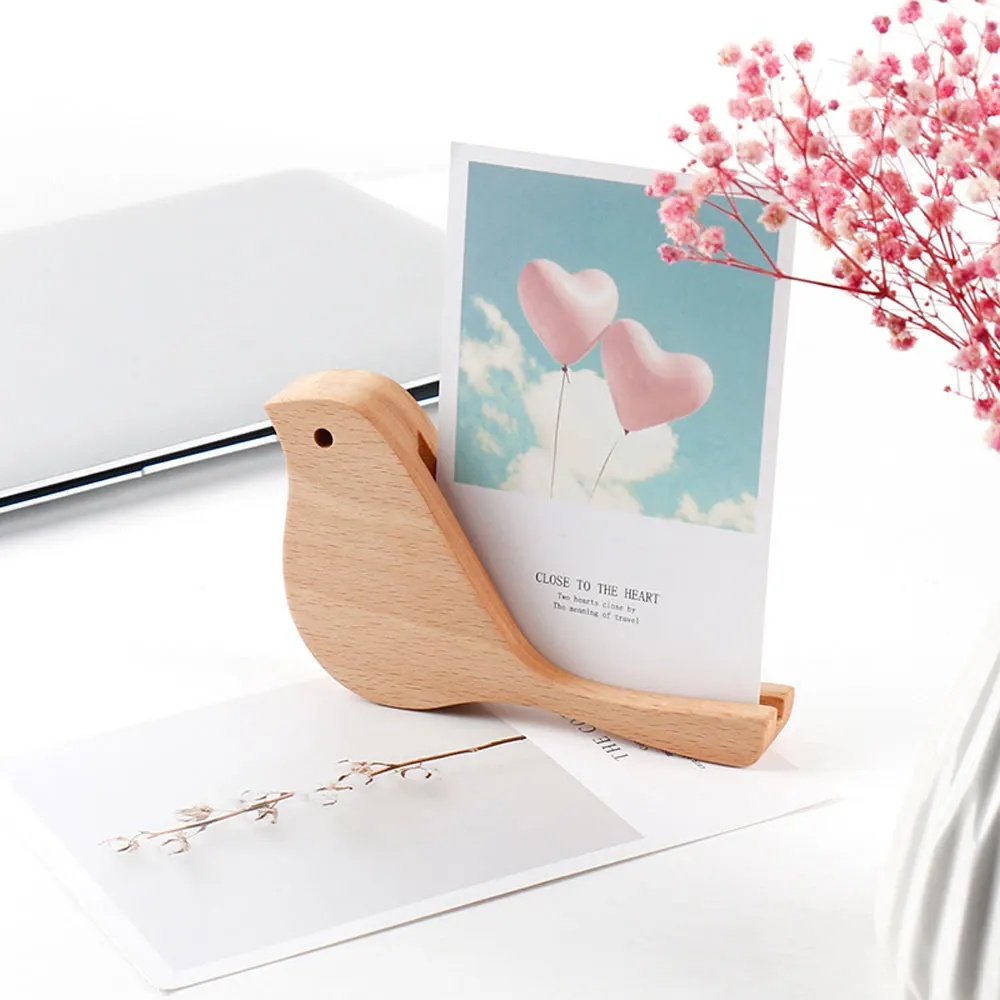 Bird Business Card Case Business Card Holder Holder Cartoon Log Creative Gift Living Room Decoration