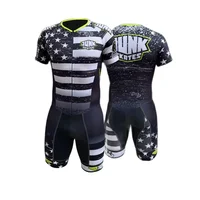 JUNK Wheels 2025 Men Short Sleeve Suit Speed Inline Roller Skate Skinsuit Fast Skating Clothing Without Cushion Dress 2