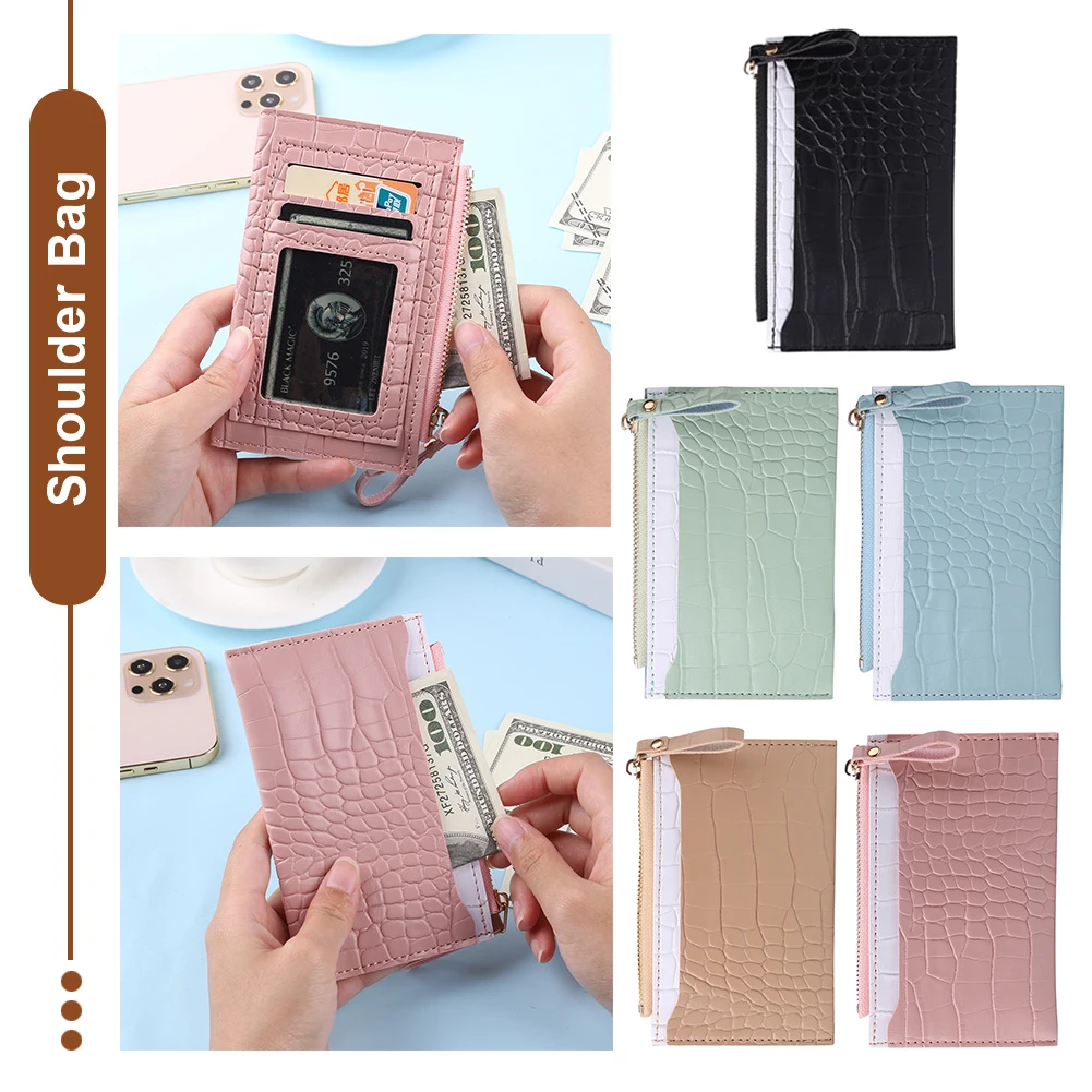 Fashion Female Wallet Short Multi Layers Purse Card Organizer Vintage Ladies Clutch Handbags with Alligator Patterns Designed 3