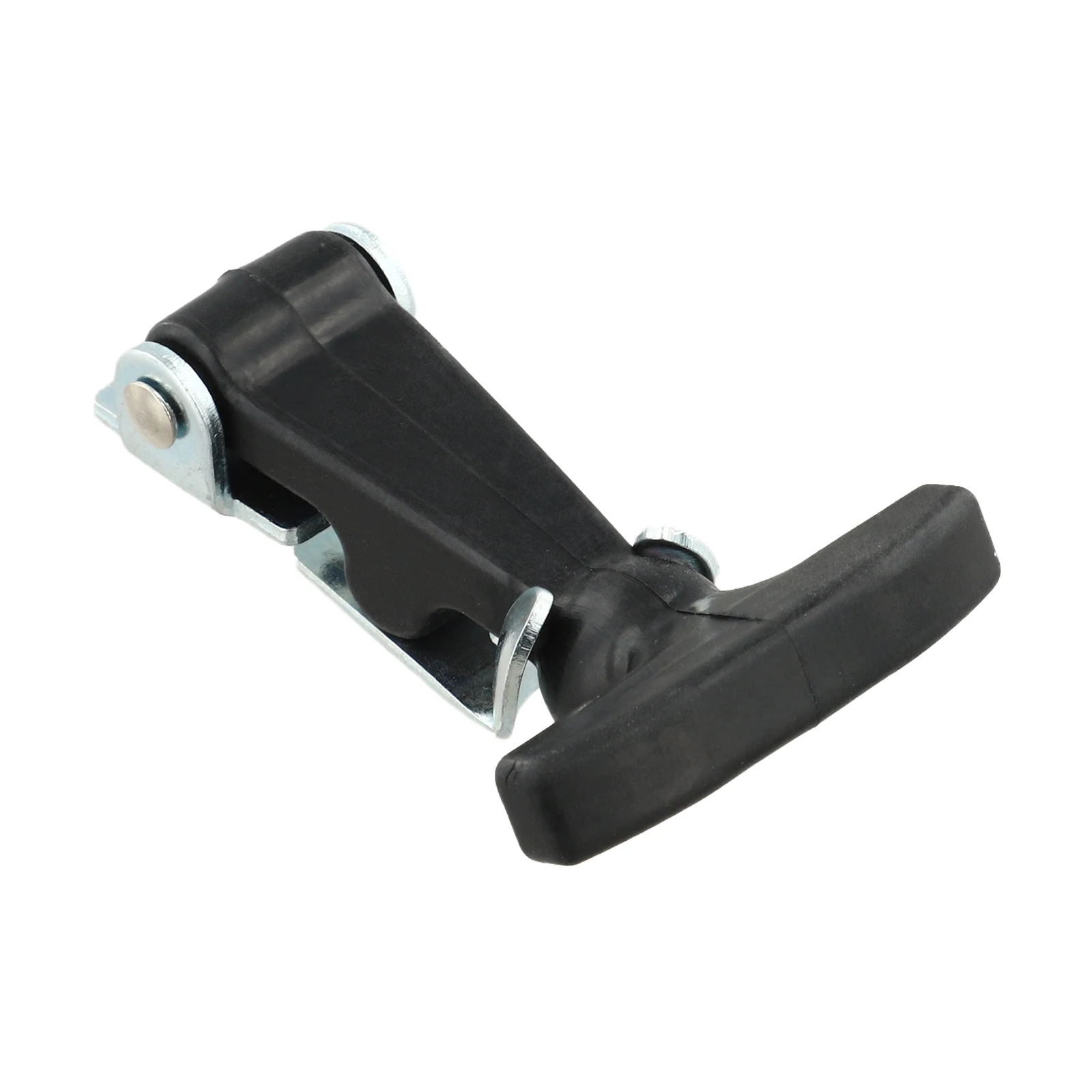 1pc T Handle Draw Latches With Bracket Elastic StainlessSteel Rubber Hood Catch Rubber Shock-absorbing Buckle Hook Hasp Hardware