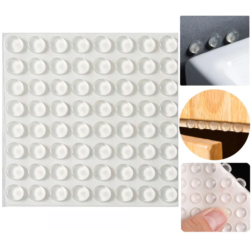 Transparent Silicone Granules Hemispherical Anti-Collision Particles Door Handle Sticker Anti Bump Cushioning Anti Slip Foot Mat silicone furniture pads,silicone door stoppers,silicone anti slip pads,door stickers,silicone door stickers