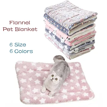 Flannel Pet Bed Mat – Soft Thick Sleeping Blanket for Dogs & Cats 1