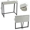 Small Foldable Computer Desk Writing Study Desk Easy Assembly Space-Saving Foldable Laptop 3