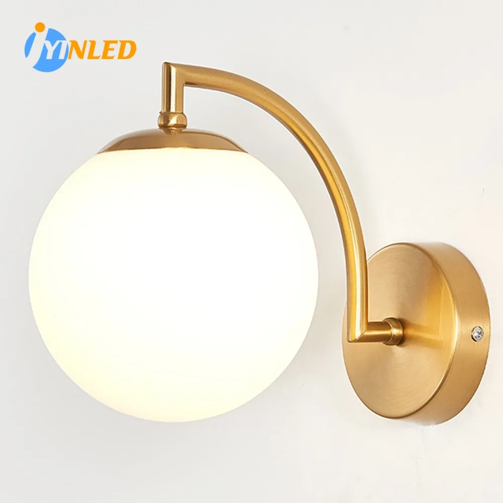 

Nordic Indoor LED Wall Lamps Decor for Living Room Bedroom with Glass Ball LED Wall Lights Wall Sconce for Home Lighting