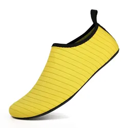 Unisex Lightweight Breathable Water Shoes with Non - Slip Rubber Sole - 46 - 47 (YELLOW)
