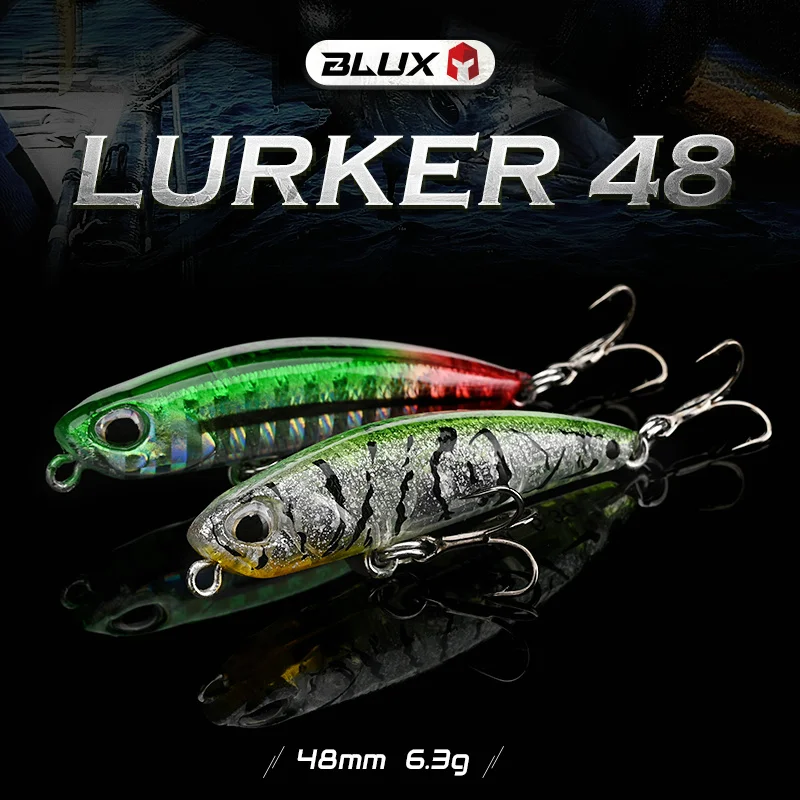 BLUX LURKER 48 Sinking Pencil Fishing Lure Heavy Stick 48MM 6.3G Saltwater Lipless Minnow Tungsten Wobbler Hard Plastic Bait