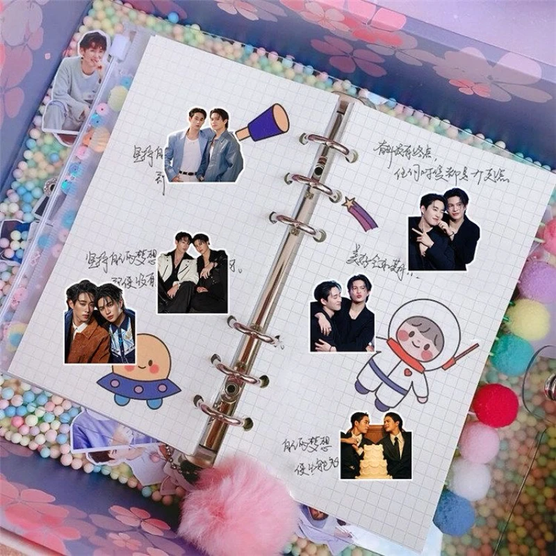 56PC/SET Williamest Williamjkp Estrvp Thai TV Heart That Skips A Beat 핸드 계정 자료 노트북 컵 폰 DIY 스티커