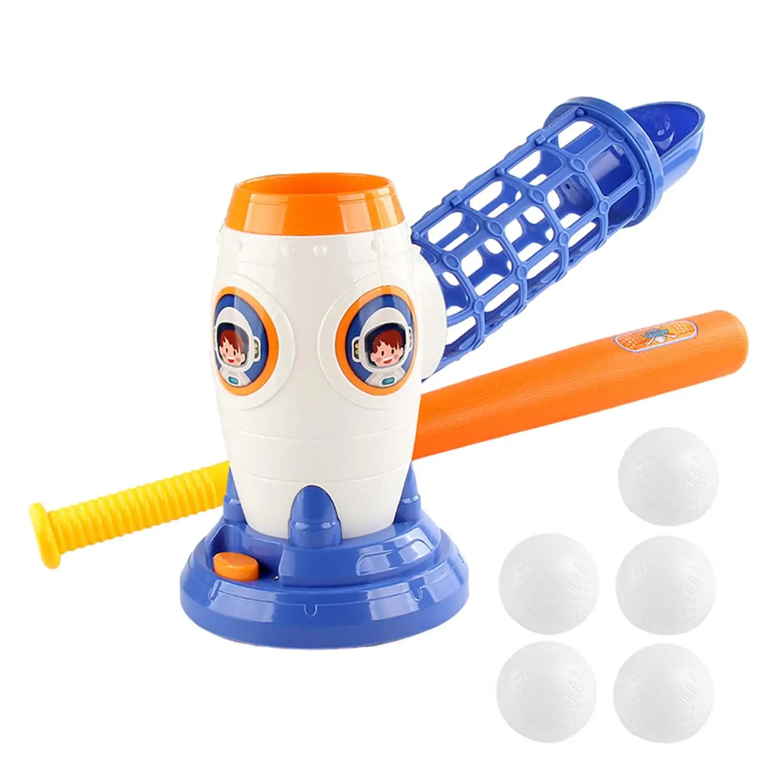 Baseball Pitching Machine Automatic Cute Baseball Trainer Baseball Launcher for Kids Children Entertainment Garden Backyard