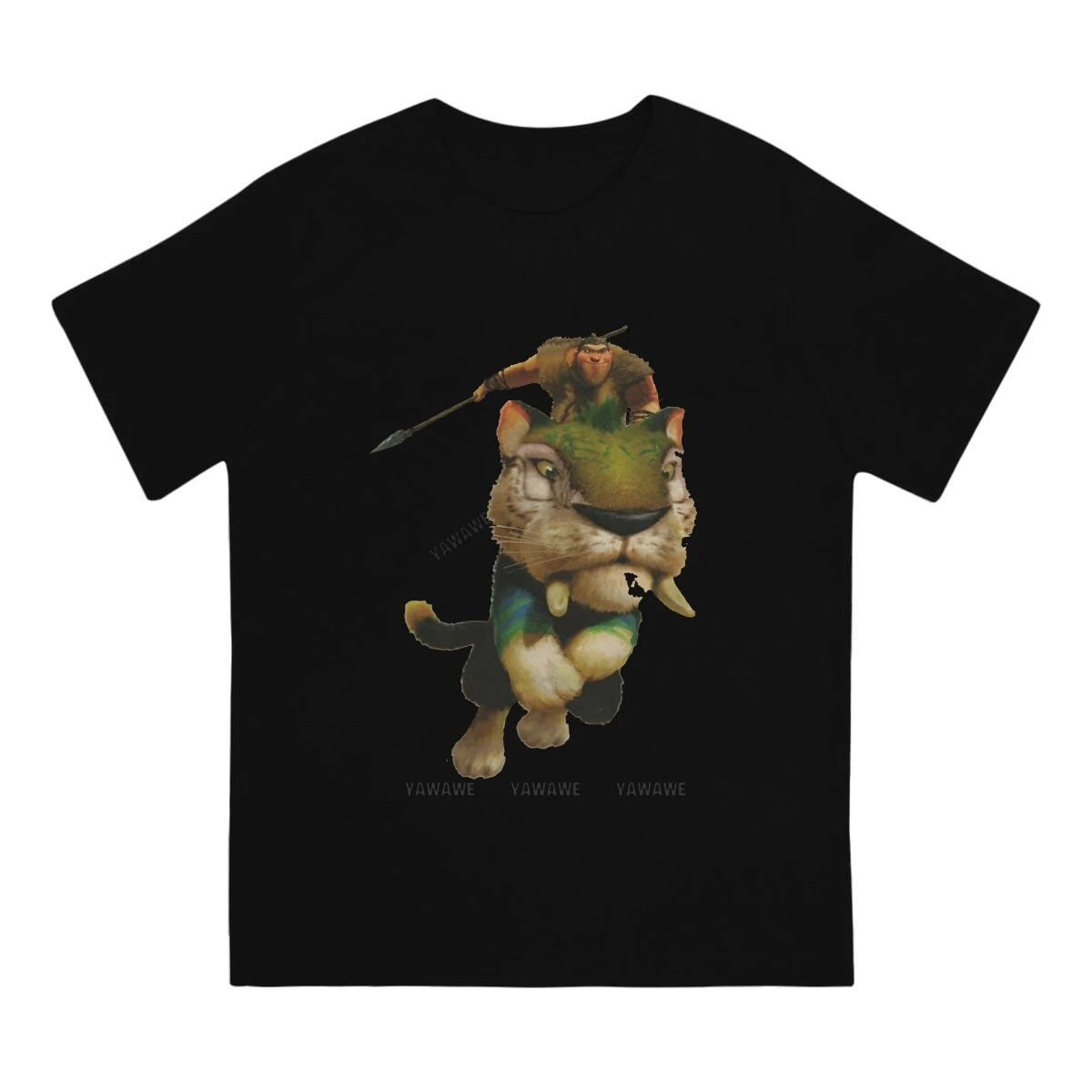 Мужская хлопковая футболка с коротким рукавом и круглым вырезом