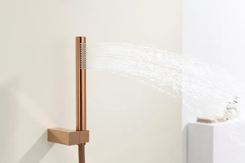 Description Picture 6 of item3 function bathtub faucet cold and hot thermostatic faucet water led bath faucet bathtub mixer water constant  tap