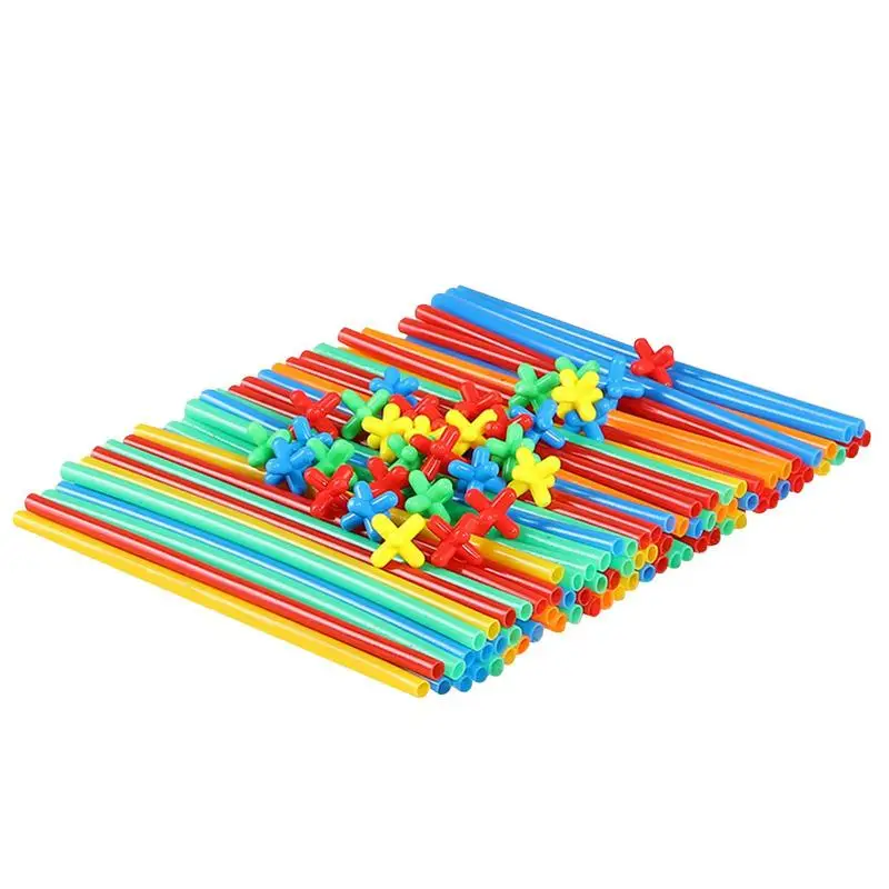 StrawConstructionSetEducationalInterlockingBuildingToysDevelops