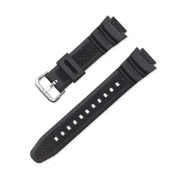 Durable Rubber Silicone Watch Band Bracelet, 18mm Strap - 18mm (Black S)