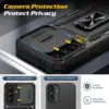 Case For Samsung Galaxy A56 5G Samsung A36 A55 A35 Slide Camera Stand Armor Shockproof Antifall Protection Kickstand Phone Cover 3