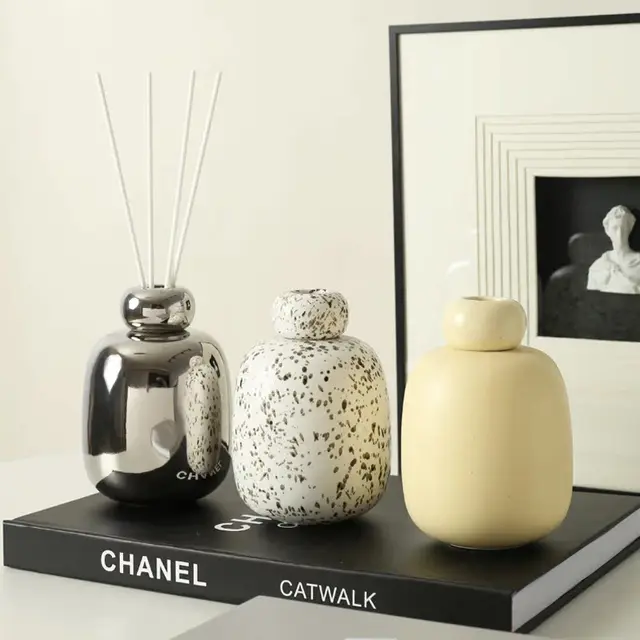 Bouteille d'aromathérapie en céramique de style européen, sans feu africain, diffuseur de parfum pour la maison, intérieur, 27,umes 1