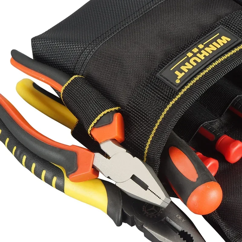 Multifunctional Oxford Cloth Multiple Pockets Storage Tool Waist Pack Bag Repair Electrician Pouch Belt Small Toolkit