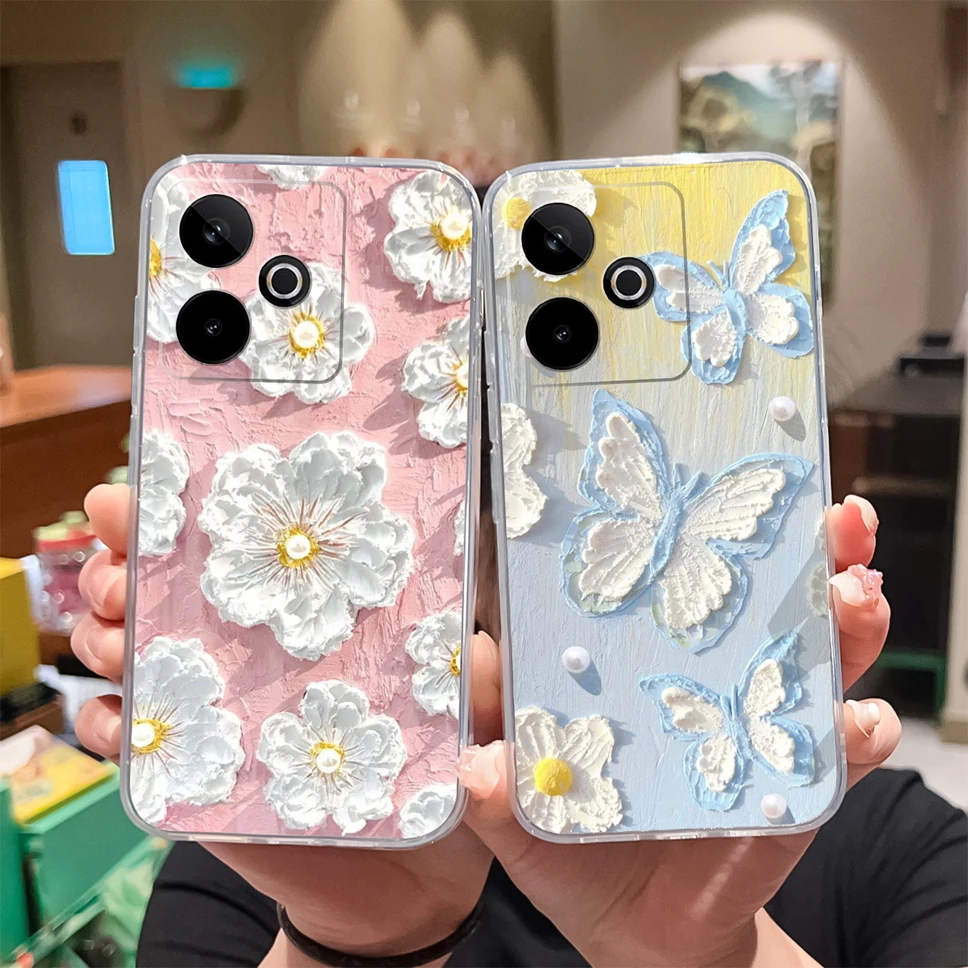 Lovely Cartoon Animals Soft Clear TPU Silicone Protective Phone Case Cover