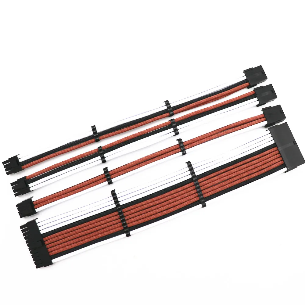 Kit de Cabo de Extensão Básico Personalizado Cabo de Extensão Pci-e Psu Atx Gpu 8pin mm 24pin Mais 4pin Pin Gpu Mais Pin - Imagem 6