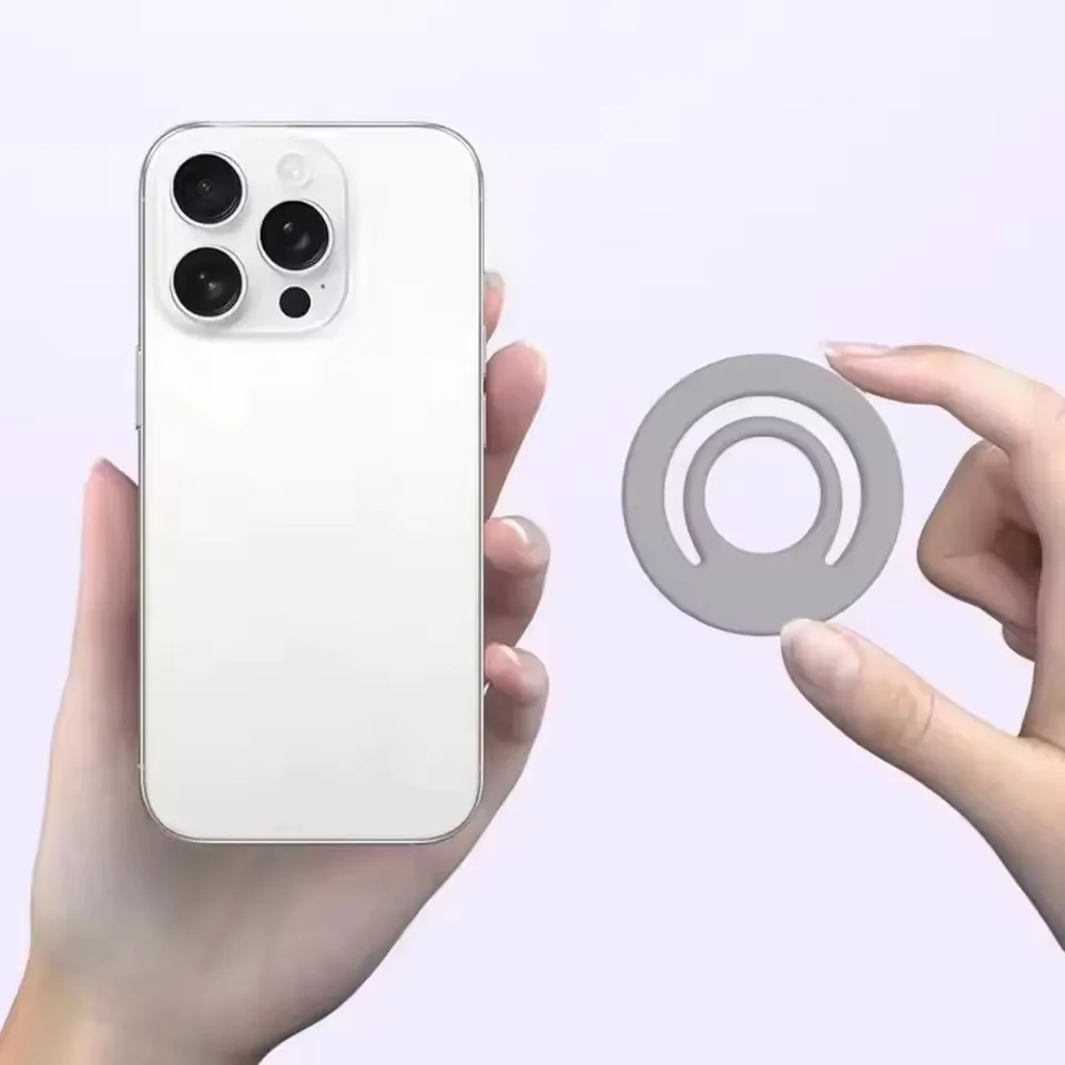 Magnetic Silicone Phone Ring Holder and Grip Strap - Mobile Accessories