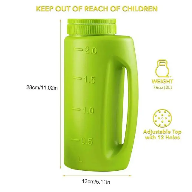 Termetetlen Palack Többcélú, Törött Rezisztens Méretű Jelölés Nagy Kapacitású Kertészeti Udvar Öntözőkészlet Háztartás Ellátása - Image 6