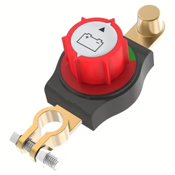 Heavy Duty Top Post Battery Disconnect Switch for Trucks, Boats, and RVs (12V - 48V) (1PC)