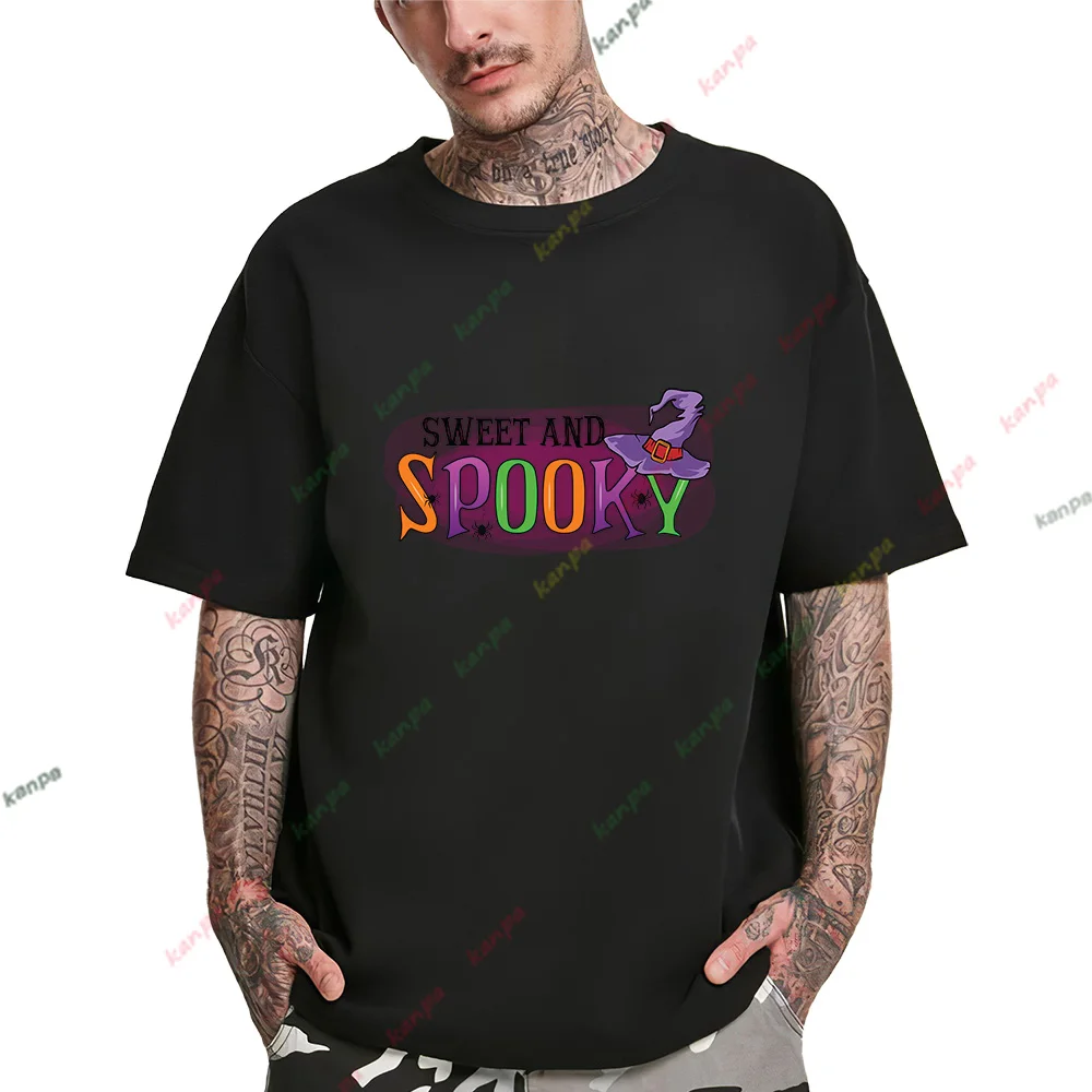 

Футболка мужская с коротким рукавом и принтом тыквы, 6XL