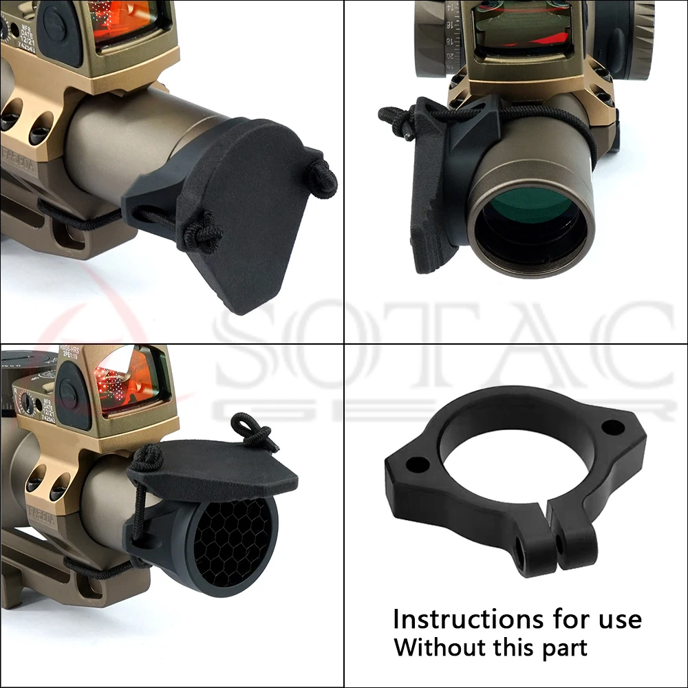 SOTAC GEAR 30mm Tube Scope Cap PRO Killflash Universal Riflescope Cap for 30mm Tube Scope