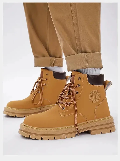 Botas Retrô de Trabalho Masculinas: Proteção, Estilo e Conforto para o Trabalho