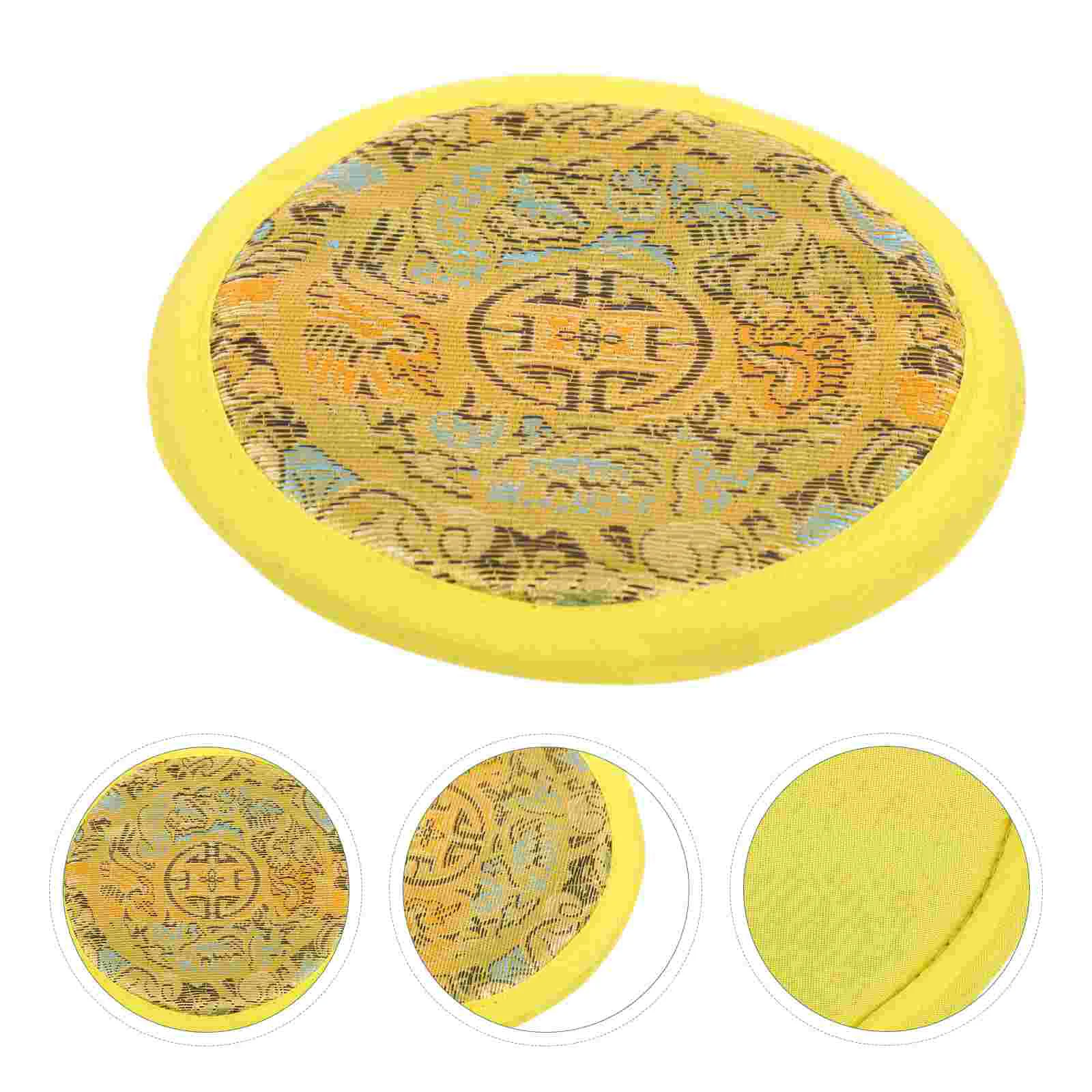 

Sound Bowl Pad Meditation Bowl Accessories Sound Bowl Embroidery Pad Round Cushion Religious Cushion Tibetan Singing Bowl Pillow