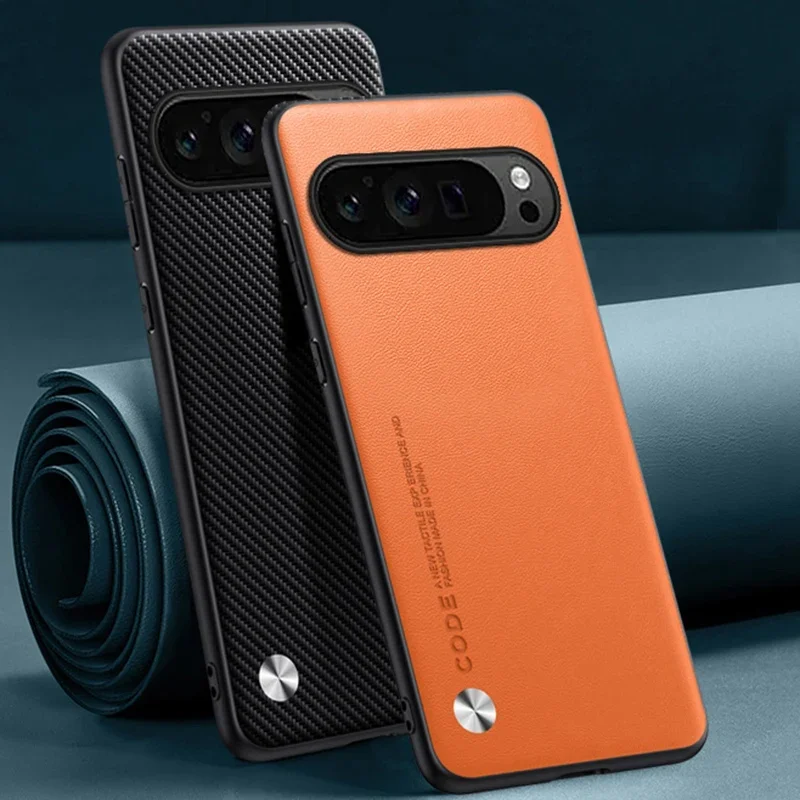 Premium Fashion Leather Shell - Lightweight Anti-Fingerprint & Shockproof Protective Case