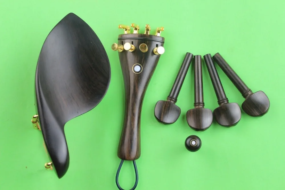 

8 set top undyed Luthier ebony viola parts. Viola Accessories