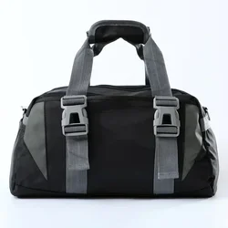 Waterproof Nylon Yoga Fitness Duffel Bag for Women - Stylish Travel and Gym Shoulder Bag (Black)